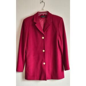 Herve Bernard Pink Wool Blazer, Lined, Sz S/M